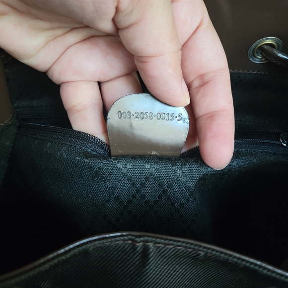 100% Authentic Gucci vintage nylon bamboo backpack - Picture 14 of 16